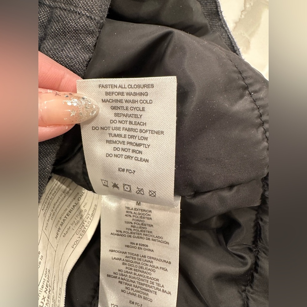 Rugged Elements Quilted Flannel Shacket - Blue/Gr… - image 11